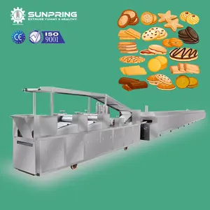 Équipement de fabrication de biscuits SUNPRING ligne de production complète de biscuits ligne de production de biscuits en gaufrette