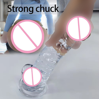 Varita Consolador Mini de Silicona de Cristal Realista YAQU de Diferentes Pulgadas con Ventosa Colorida Pene Artificial al por Mayor para Mujeres