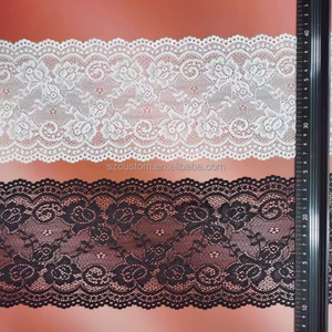 Bordatura in <span class=keywords><strong>Pizzo</strong></span> Elastico Ecologico in Spandex/Nylon con Motivo Floreale da Giardino per Abbigliamento e Intimo, Colore Personalizzabile Disponibile - Product Image 4