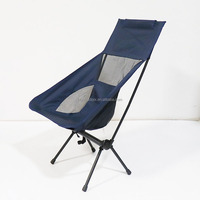 Chaise lune portable d'extérieur à structure en fer avec dossier en maille respirante pour jardin, camping, plage