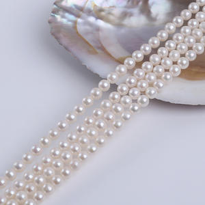 Perlas Sueltas Semiterminadas de Agua Dulce Natural al por Mayor, de 7.5-8 mm, con Luz Intensa y Dispersión, para Hacer Collares - Product Image 2