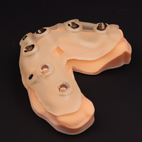 Guide chirurgical d'implant dentaire Ecolab, gabarit personnalisé en résine médicale CAD/CAM, manchons métalliques certifiés ISO 9001 pour usage oral