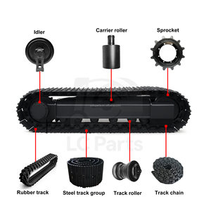 Roue d'entraînement pour excavatrice <span class=keywords><strong>Yanmar</strong></span> B37 |   Galet tendeur avant pour pièces de train de roulement de mini-excavatrice - Product Image 5