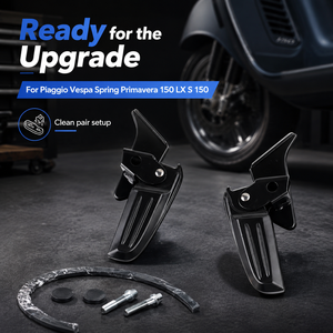 Pédales pliantes pour moto, repose-pieds arrière modifiés, repose-pieds pour <span class=keywords><strong>Piaggio</strong></span> <span class=keywords><strong>Vespa</strong></span> Spring <span class=keywords><strong>Primavera</strong></span> 150 LX S 150 Accessoires - Product Image 4