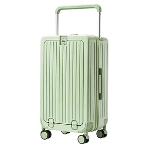 حقائب سفر بعجلات عريضة للبيع بالجملة حقائب مفتوحة أمامية متعددة الوظائف مع حامل أكواب للكمبيوتر المحمول ومنفذ شحن USB