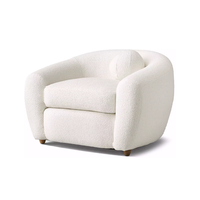 Ensemble de canapés de salon au design moderne, canapé sectionnel minimaliste aux courbes sculpturales, meubles d'intérieur pour villa, hôtel cinq étoiles