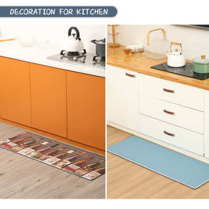 Tapis d'entrée rectangle de tapis antidérapant en PVC imprimé double face de conception populaire - Product Image 4