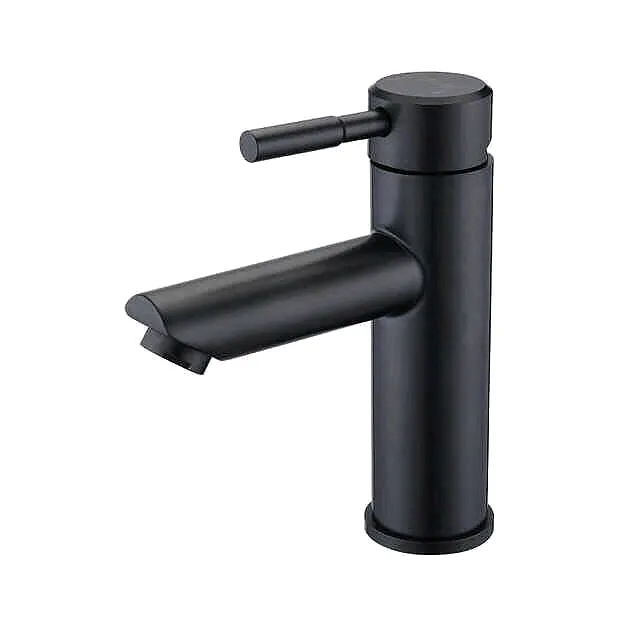 Bathroom Accessories Stainless Steel Bathroom Basin Faucet Black Mixer Tap