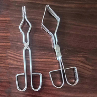 High-Temperature Stainless Steel Crucible Tongs Long Metal Smelting Tool for Lab Instruments & Equipment
