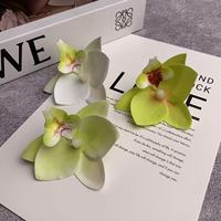 Kepala Bunga Anggrek Buatan 3D yang Realistis untuk Dekorasi Kotak Hadiah DIY, Dekorasi Rumah, dan Rangkaian Bunga Pernikahan