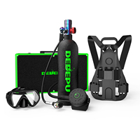 Dedepu Professional Kit de plongée sous-marine complet de 2,3 L, nouveau design avec utilisation d'oxygène à haute pression