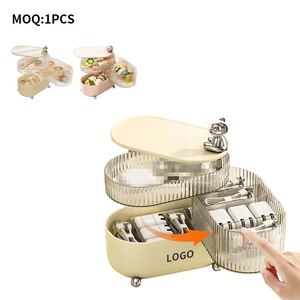 Boîte de rangement transparente en plastique pour cosmétiques et bijoux avec couvercle – Grande vente - Product Image 2