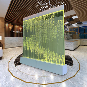 Panneau de séparation de bureau <span class=keywords><strong>amovible</strong></span> en acrylique, mur de rideau d'eau à bulles - Product Image 3