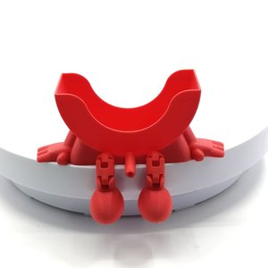 Cartoon Face Sponge Holder with Legs Funny Kitchen Sink Organizer Cute Standing Sponge <b>Drying</b> <b>Rack</b> for Countertop Dishwashing - Product Image 1