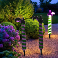 Luces LED de Halloween para Jardín Exterior, Decoraciones de Piernas de Bruja con Enchufe para Tierra, Artículos para Fiestas Navideñas