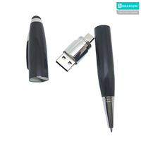 Clé USB OTG 3-en-1 en forme de stylo, 2 Go, 4 Go, avec logo personnalisé, stylo bille, lecteur flash USB Type-C et stylet tactile