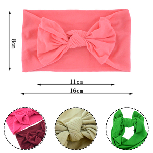 <span class=keywords><strong>Bandeau</strong></span> pour bébé de couleur unie printemps-été de <span class=keywords><strong>grande</strong></span> <span class=keywords><strong>taille</strong></span> <span class=keywords><strong>Bandeau</strong></span> pour bébé fille élastique doux et noué Accessoires pour cheveux - Product Image 3