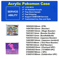 Étui en acrylique transparent avec protection UV à 99% et couvercle magnétique pour le lot de boosters Pokémon 151 et la boîte d'entraînement d'élite ETB