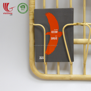 Wholesale Made in Vietnam Bohemian Style Home Decor Rattan Bookshelf Rack Hanging Wall <b>Bookcase</b> for Books - Product Image 3