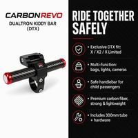 Colonne de direction en fibre de carbone pour trottinette électrique Carbonrevo, tige pliable durable pour les longues distances, résistante à l'usure