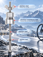 Outil de démontage de corps de moyeu de vélo VXM en acier inoxydable chromolybdène, douille fendue haute dureté, clé de moyeu