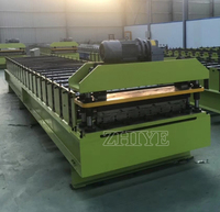 Machine de formage de tôles de toiture IBR à haute vitesse, contrôlée par PLC Delta, nouvelle conception, haute production