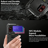 Terminal portable industriel avec batterie amovible 5000 mAh, lecteur de codes-barres 1D 2D, IP66, pour tri et livraison de colis
