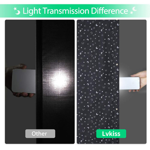 Nursery portatile bambini luce oscurante tende di blocco cieco in nero oscuranti tende per finestre camera da letto - Product Image 5