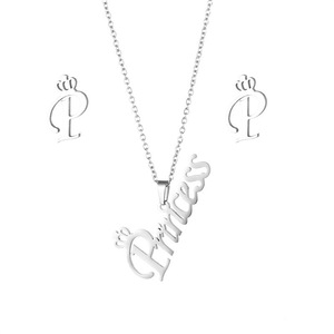 18K oro placcato in acciaio inox catena collana orecchino donna ciondolo geometrico <span class=keywords><strong>famiglia</strong></span> <span class=keywords><strong>gioielli</strong></span> da sposa alla moda - Product Image 6