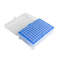 Embouts de filtre pour micro-pipette de laboratoire jetables stériles universels jaune bleu clair 10ul 200ul 1000ul