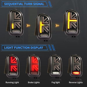 Système de feux arrière LED clairs AURON Auto Retrofit pour MINI Clubman R55 2006-2015, Plug & Play, 12V, 6000K, 36W, haute qualité - Product Image 3