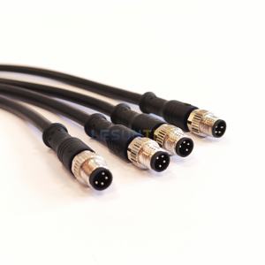 M8 4-Poliger Stecker IP67 Wasserdichter Industrieller Rundsteckverbinder Feldmontierbarer Adapter Ungeschirmter Gerader Typ Kabelkonfektion - Product Image 5
