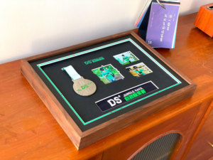 Ludaye sáng tạo rắn gỗ handmade thân thiện với môi UV in DS huy chương Khung ảnh hình chữ nhật dọc Wall Mount - Product Image 3