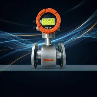 RUIJI Integrated Flange Stainless Steel Electromagnetic Flow Meter DN65-DN150, 4-20mA & RS485, untuk Cairan dan Air Limbah.