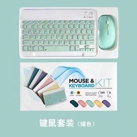 Combo de Teclado y Ratón Inalámbrico Delgado con Retroiluminación RGB, Interfaz PS/2+USB, Resistente al Agua y a Caídas, para Windows/Mac/Tablet - Pedido al por Mayor