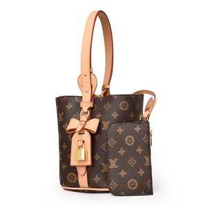 Sac seau vintage haut de gamme pour femme, style western, luxe léger, en polyester avec fermeture éclair en PU, portable - Product Image 1