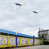Lampadaire solaire à LED alimenté par batterie, en aluminium, IP65, 200W-1000W, avec une forte luminosité pour une utilisation en extérieur