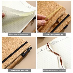 Set de Cuaderno Ecológico Hecho de Corcho de Posos de Café, Personalizable, para Oficina y Negocios, con Caja de Regalo - Product Image 4