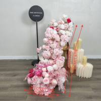 Décoration de mariage DIY et fournitures : Chemin de table floral artificiel pour décoration de table de mariage personnalisée – Fournisseur en gros