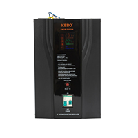 Régulateur de tension AVR monophasé SWUR-5000VA à haut rendement LED murale 220V large gamme pour usage domestique et professionnel