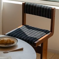 Chaise de salle à manger avec dossier en bois massif, style Bauhaus, chaise pour la maison et les cafés, chaise minimaliste design pour les salons de thé