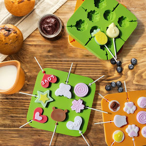 Cetakan Silikon Fondant Bentuk Kupu-kupu, Bunga, Buah, Hewan, Hati, Bintang untuk Cokelat, Permen, Keju, dan Lolipop - Product Image 1