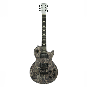 Guitare électrique en acajou de style <span class=keywords><strong>Les</strong></span> <span class=keywords><strong>Paul</strong></span>, édition limitée, Eastern Music Hardluck Kings BOSSMAN SNAKESKIN BOOTS, avec étui rigide - Product Image 2