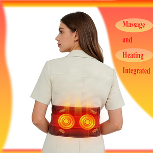 Ceinture de massage lombaire chauffante et vibrante à 3 niveaux pour le dos, le ventre et la taille – Soulagement de la douleur et <span class=keywords><strong>fitness</strong></span> - Product Image 2
