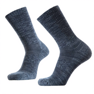 Breathable Merino Wool Socks Body Logo Warm Winter Crew Hiking Plain Solid Color Sport <b>Quick</b> Dry Eco-Friendly Unisex - Product Image 4