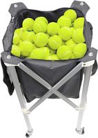 JTC06F panier à balles de Tennis Portable à prix bas, chariot à balles de Tennis de haute qualité, caddie à balles de Tennis de base-Ball à roulettes