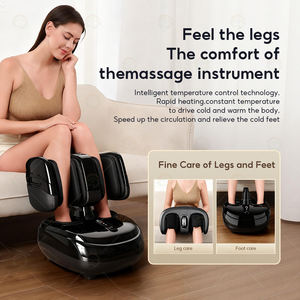 Fabricante eléctrico amasador rodillo calor bolsas de aire compresión circulación sanguínea 2 en 1 pierna dividida pie pantorrilla masajeador máquina - Product Image 2