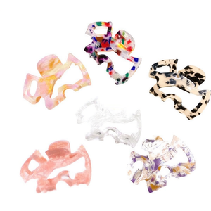 Pince à cheveux en acétate motif coloré 5 cm pour femme, accessoire de mode, motif chien West Highland - Product Image 2