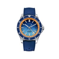 Montre de plongée automatique OEM pour hommes en acier inoxydable GMT cadran lumineux en cuir/caoutchouc/silicone bande matériel 5mm boîtier plongeur