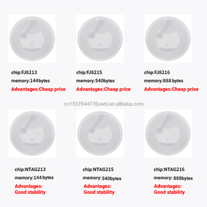 Kostenloses Muster NFC Sticker/Tag 13.56MHz NFC Chip Etikett/Tags Protokoll ISO14443A HF Selbstklebende Sticker für Social Media Kommentare - Product Image 3